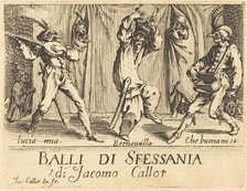 Frontispiece for "Balli di Sfessania", c. 1622. Creator: Jacques Callot.