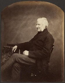 Portrait of a Man, 3/4 view, about 1852-1862. Creator: Roger Fenton.