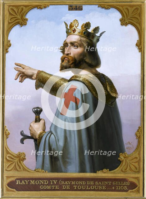 Raymond IV, Count of Toulouse, called Raymond of Saint-Gilles , 1843. Creator: Blondel, Merry-Joseph (1781-1853).