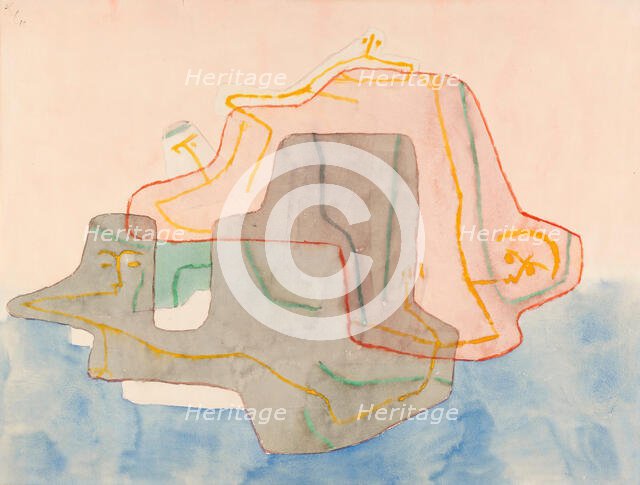 Mythos einer Insel (Myth of an island), 1930. Creator: Klee, Paul (1879-1940).