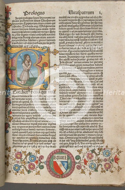 Saint Jerome's Lives of the Fathers, Italian, 1483. Creator: Unknown.