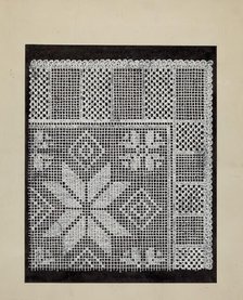 Lace Hardanger, 1935/1942. Creator: Unknown.