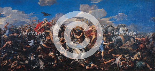 The Battle of Alexander Versus Darius, 1644-1655. Artist: Cortona, Pietro da (1596-1669)
