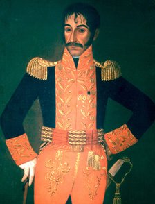 Simon Bolivar 'El Liberator' 1783-1830), military, hero of American independence.