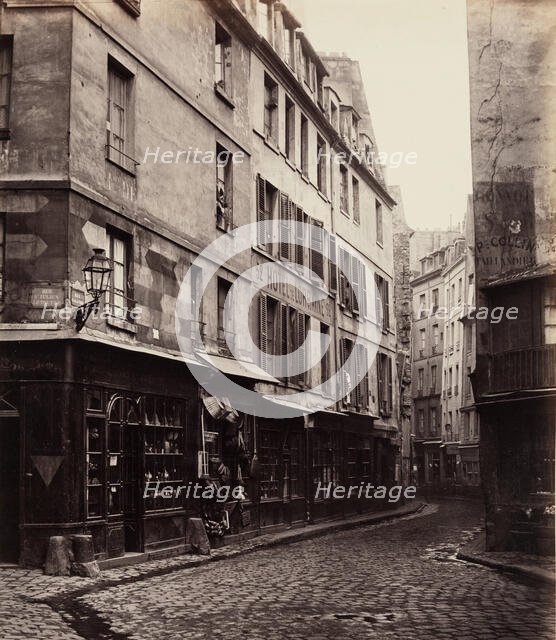 Rue Galande, between 1865 and 1869. Creator: Charles Marville.