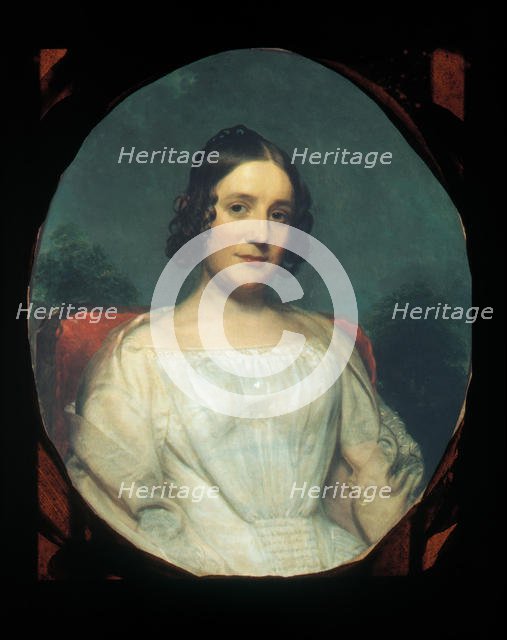 Mrs. Adrian Baucker Holmes, ca. 1850. Creator: Charles Wesley Jarvis.