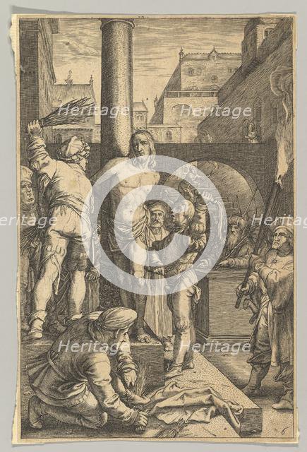 The Flagellation, from The Passion of Christ, ca. 1623. Creator: Ludovicus Siceram.