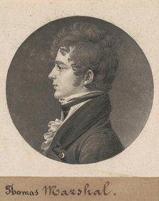 Thomas Marshall, 1808. Creator: Charles Balthazar Julien Févret de Saint-Mémin.