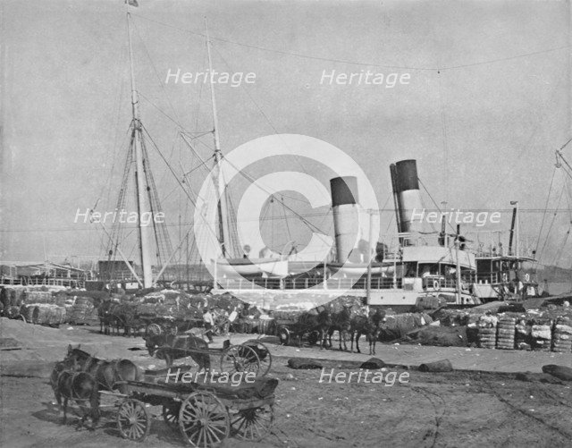 'A Cotton Steamer at New Orleans', 19th century. Artist: Unknown.