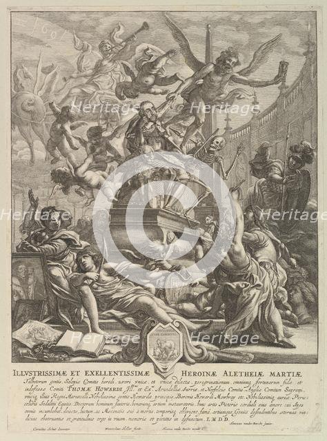 Allegory on the Death of the Earl of Arundel, ca. 1646. Creator: Wenceslaus Hollar.