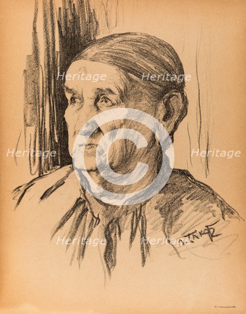 Portrait of Avdotya Alexandrovna, Sergei Dyagilev's Nanny, 1901.