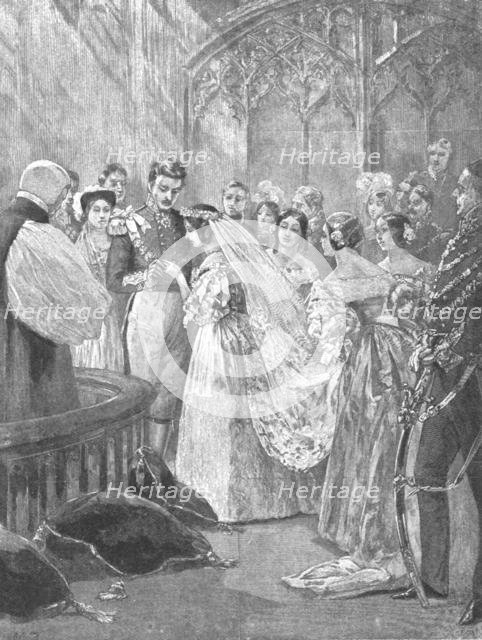 'The Marriage of Queen Victoria and Prince Albert at St. James's Palace, 1840', (1901).  Creator: Unknown.