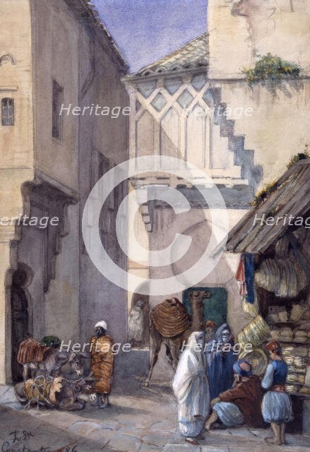 Street scene from Constantinople, 1886.  Creator: Fritz von Dardel.