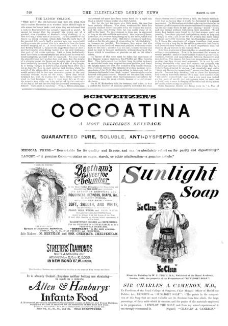 Page of advertisements, 1890. Creator: Unknown.