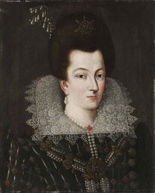 Portrait of Eleanor de' Medici (1567-1611), Duchess of Mantua, 17th century. Creator: Anonymous.