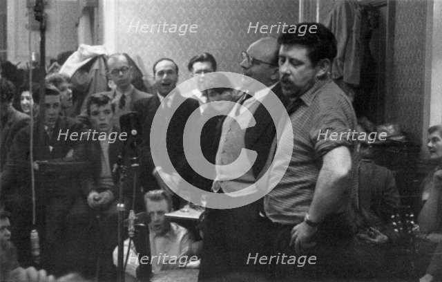 AL Lloyd and Ewan MacColl, Enterprise Public House, London, late 1950s-early 1960s.  Artist: Eddis Thomas