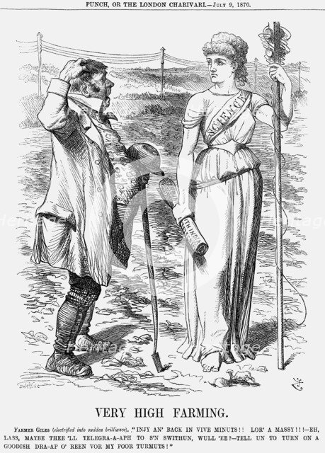 'Very High Farming', 1870. Artist: Joseph Swain