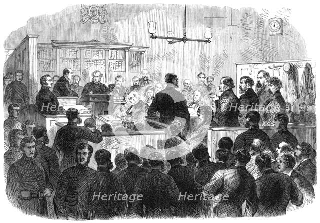 The Fenian Prisoners at the Bow-Street Police Court: examination of the prisoners, 1868. Creator: Unknown.
