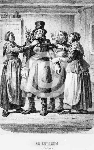 "A Groom in Sorunda", 1850s. Creator: Carl Andreas Dahlstrom.