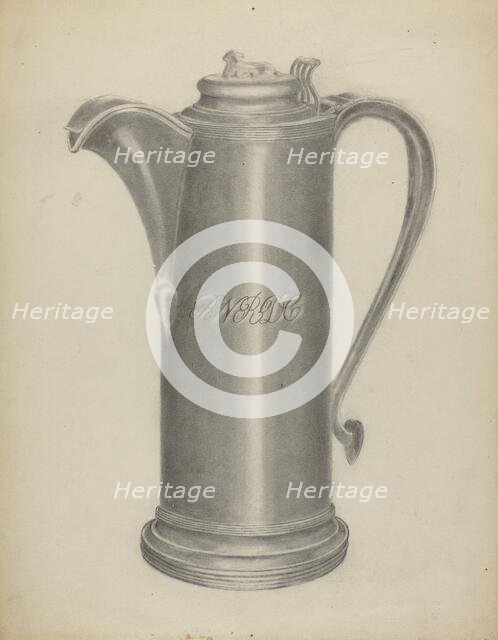 Silver Flagon, 1935/1942. Creator: Albert Camilli.