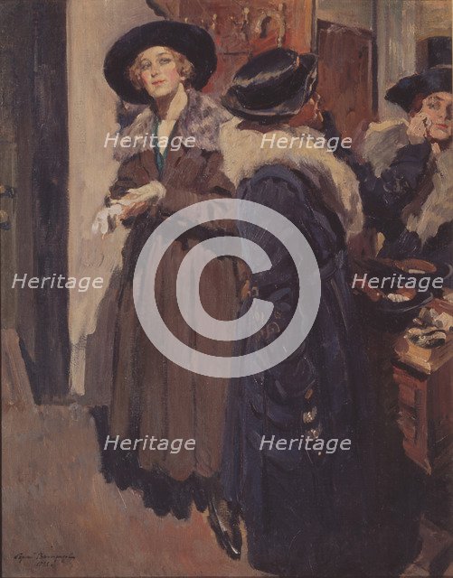 In an anteroom. Artist: Vinogradov, Sergei Arsenyevich (1869-1938)