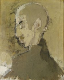 The Landlord II (Profile of a Man), 1928. Creator: Helene Schjerfbeck.