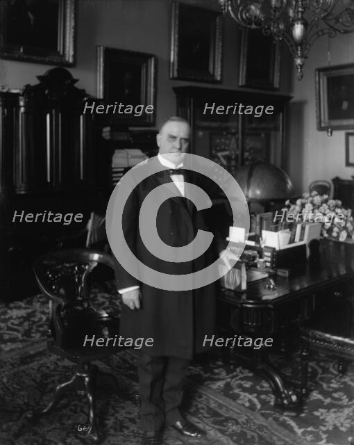 President William McKinley at the White House, Monday, Nov. 27, 1900. Creator: Levin Handy.