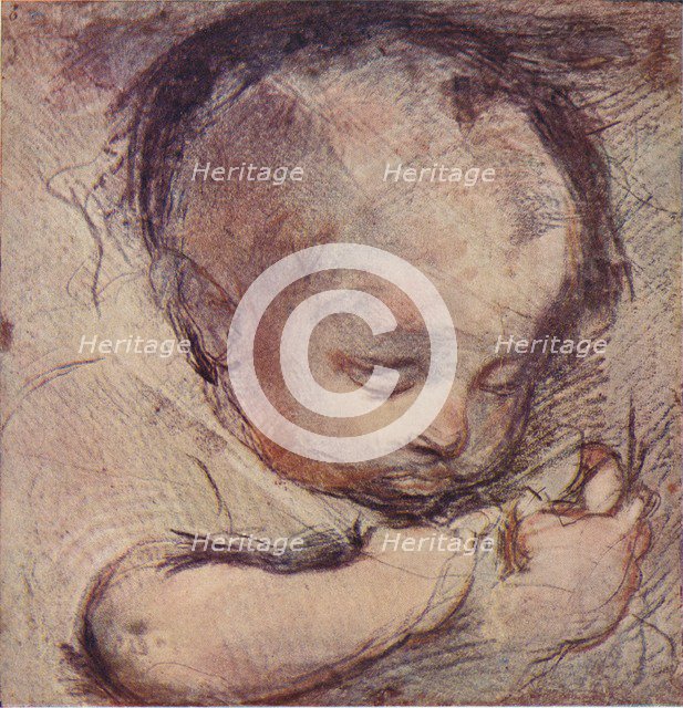 Study of a Sleeping Baby, c16th century, (1903). Artist: Federico Barocci  