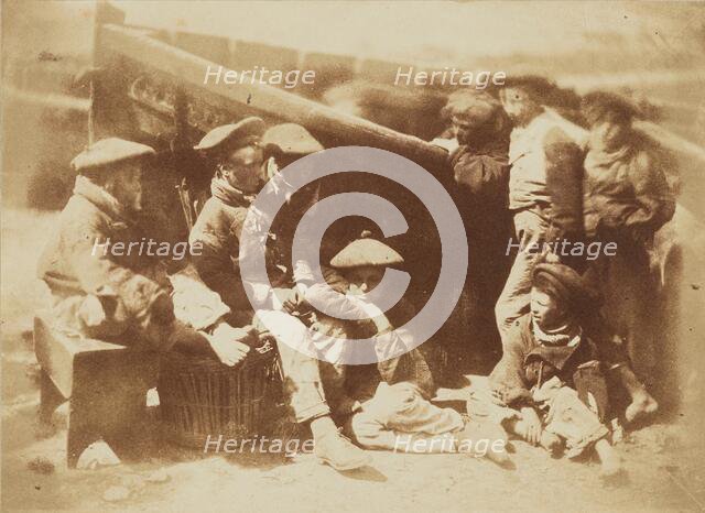 Fisher Laddies, Newhaven, 1843-1848. Creator: Hill & Adamson.