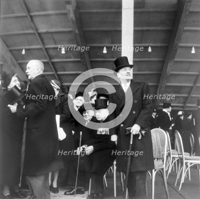 Winston Churchill at the opening of the Festival of Britain, London, 1951. Artist: Henry Grant
