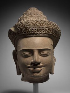 Head of a Deity or a Deified King, mid 900s. Creator: Unknown.