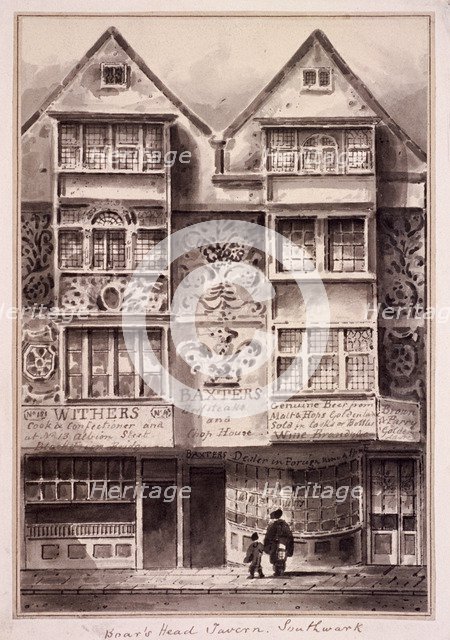 Borough High Street, Southwark, London, c1750. Artist: Anon
