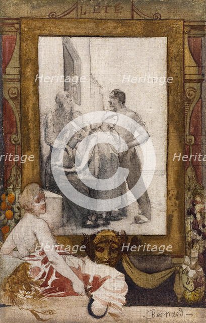 Esquisse pour la mairie du 19ème arrondissement de la Ville de Paris : L'Eté, 1880. Creator: Paul Albert Besnard.