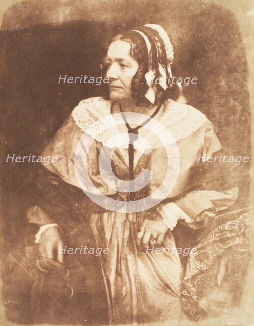 Mrs. Jameson, 1843-47. Creators: David Octavius Hill, Robert Adamson, Hill & Adamson.