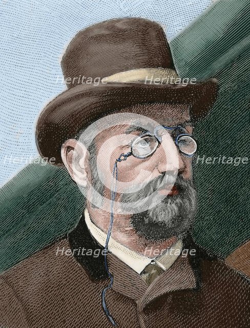 Emile Zola (1840-1902), French writer, 1890. Creator: Unknown.