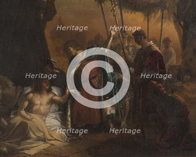 Esquisse pour l'église Saint-Louis- d'Antin : Saint Louis malade visitant les soldat..., before 1822 Creator: Jean-Bruno Gassies.