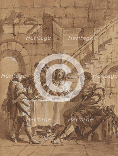 Supper at Emmaus, 18th century. Creator: Francesco Fontebasso.