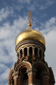 Onion dome, Church of the Saviour on Blood, St Petersburg, Russia, 2011. Artist: Sheldon Marshall