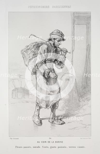 Au Coin de la Borne. Creator: Paul Gavarni (French, 1804-1866).