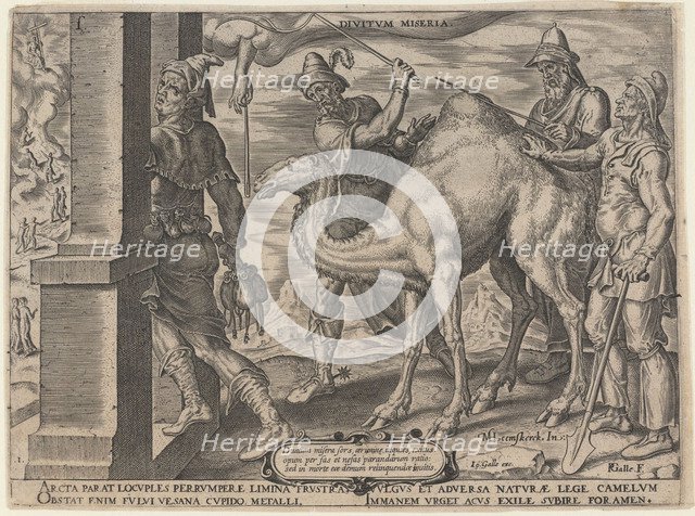 The Unhappy Lot of the Rich, 1563. Artist: Heemskerck, Maarten Jacobsz, van (1498-1574)