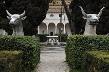 Patio, National Roman Museum (Baths of Diocletian), Rome, Italy, 2009.  Creator: LTL.