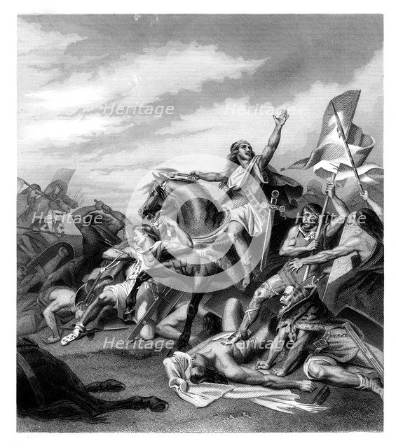Battle of Tolbiacum, 496 AD, (1875). Artist: DJ Pound
