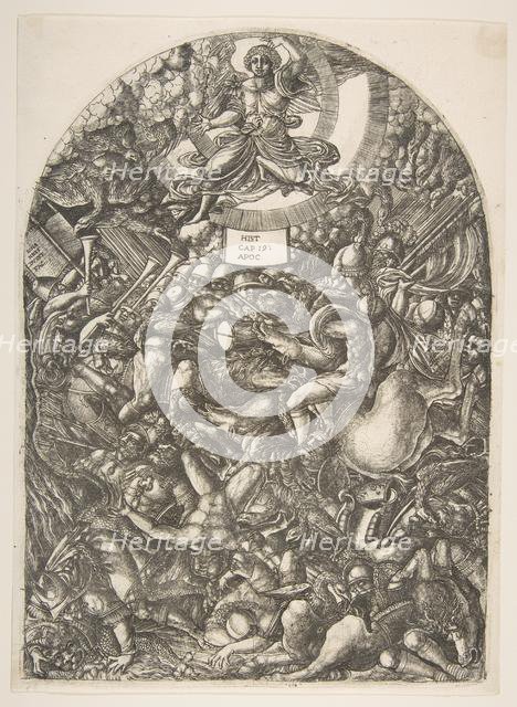 The Angel in the Sun calling the Birds of Prey, from the Apocalypse.n.d. Creator: Jean Duvet.