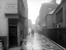 Footpath between Raphael Street and Trevor Square, Knightsbridge, London, 1939. Artist: Unknown