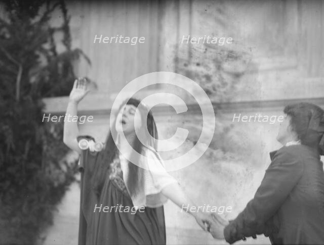 Theatrical production with Margaret Anglin and others, between 1910 and 1925. Creator: Arnold Genthe.