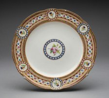 Plate, Sèvres, 1784. Creators: Sèvres Porcelain Manufactory, Antoine-Toussaint Cornailles.