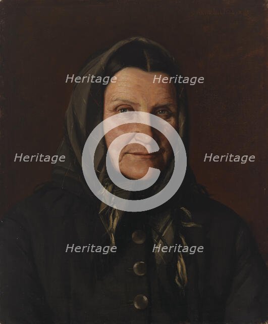 Portrait of a Woman, 1891. Creator: Arvid Liljelund.