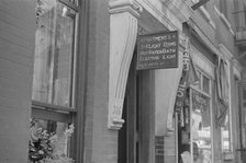 A sign offering apartments for rent, 61st Street between 1st and 3rd Avenues, New York, 1938. Creator: Walker Evans.