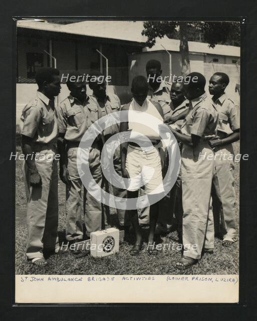 St John Ambulance Brigade Activities (Lower Prison, Luzira, Kampala, Uganda, c1950s. Creator: Unknown.