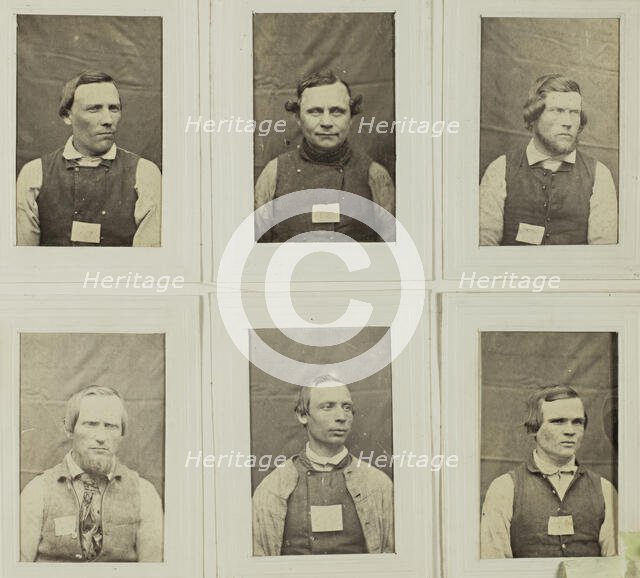 "Photographic Album for the year 1861 of prisoners kept at Warberg Fortress", 1861.  Creator: Mats Landin.